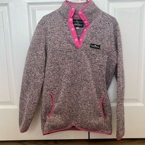 pink and grey simply southern pullover
